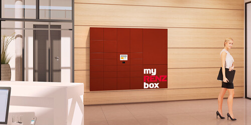 Parcel boxes for office work places 